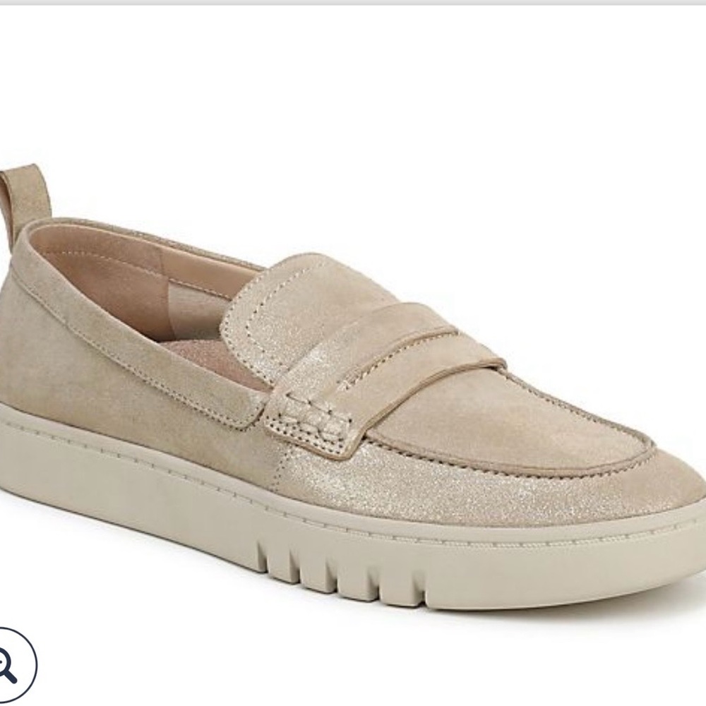 Vionic Beige Suede Loafers